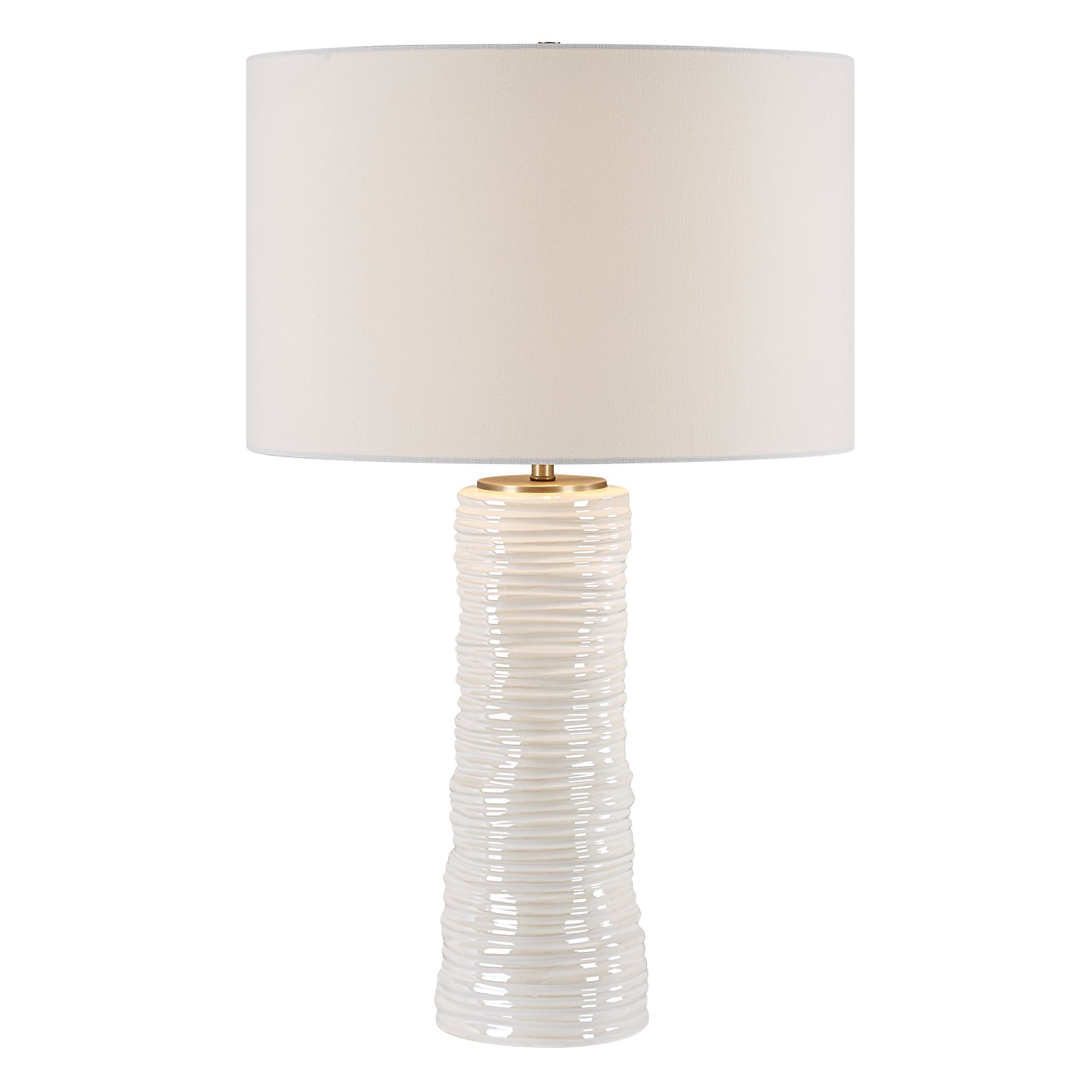 Uttermost Pavlova 28" High Modern Glossy White Porcelain Table Lamp