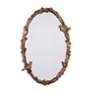 3_Uttermost Paza Love Birds 34" High Antique Gold Leaf Oval Wall Mirror