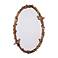 Uttermost Paza Love Birds 34" High Antique Gold Leaf Oval Wall Mirror