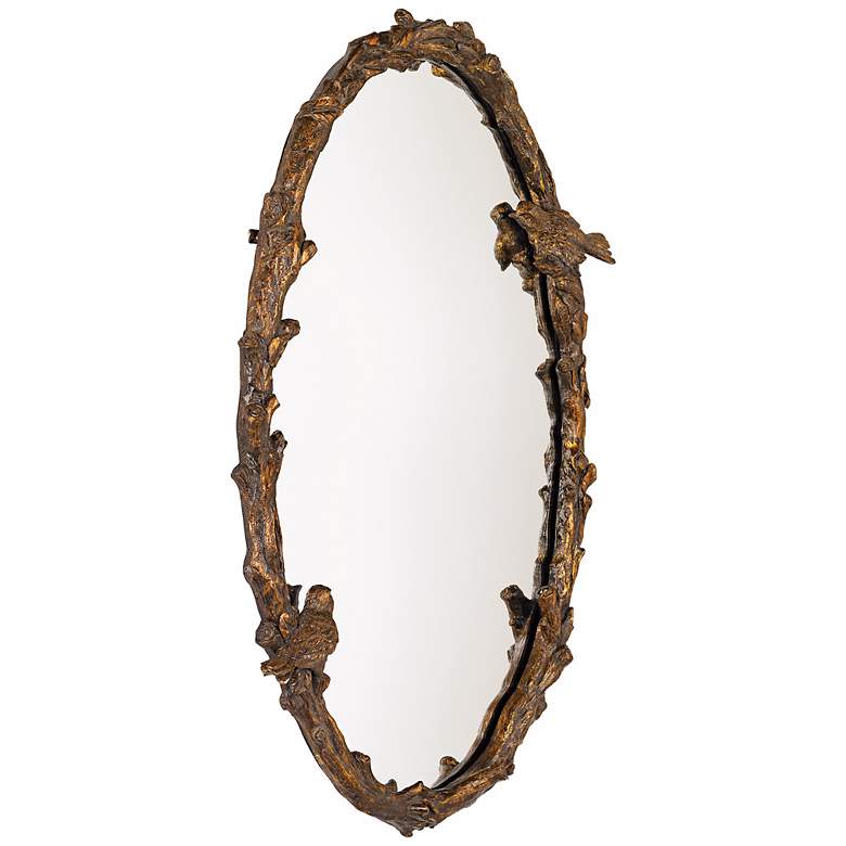 Image 4 Uttermost Paza Love Birds Oval 34" High Wall Mirror more views