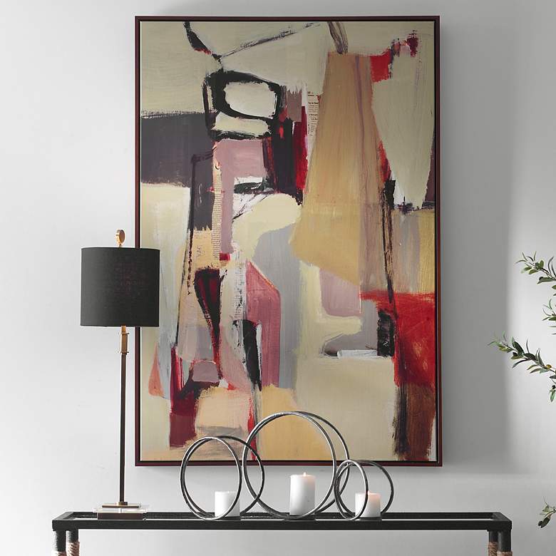 Image 1 Uttermost Peaches 55" Framed Canvas