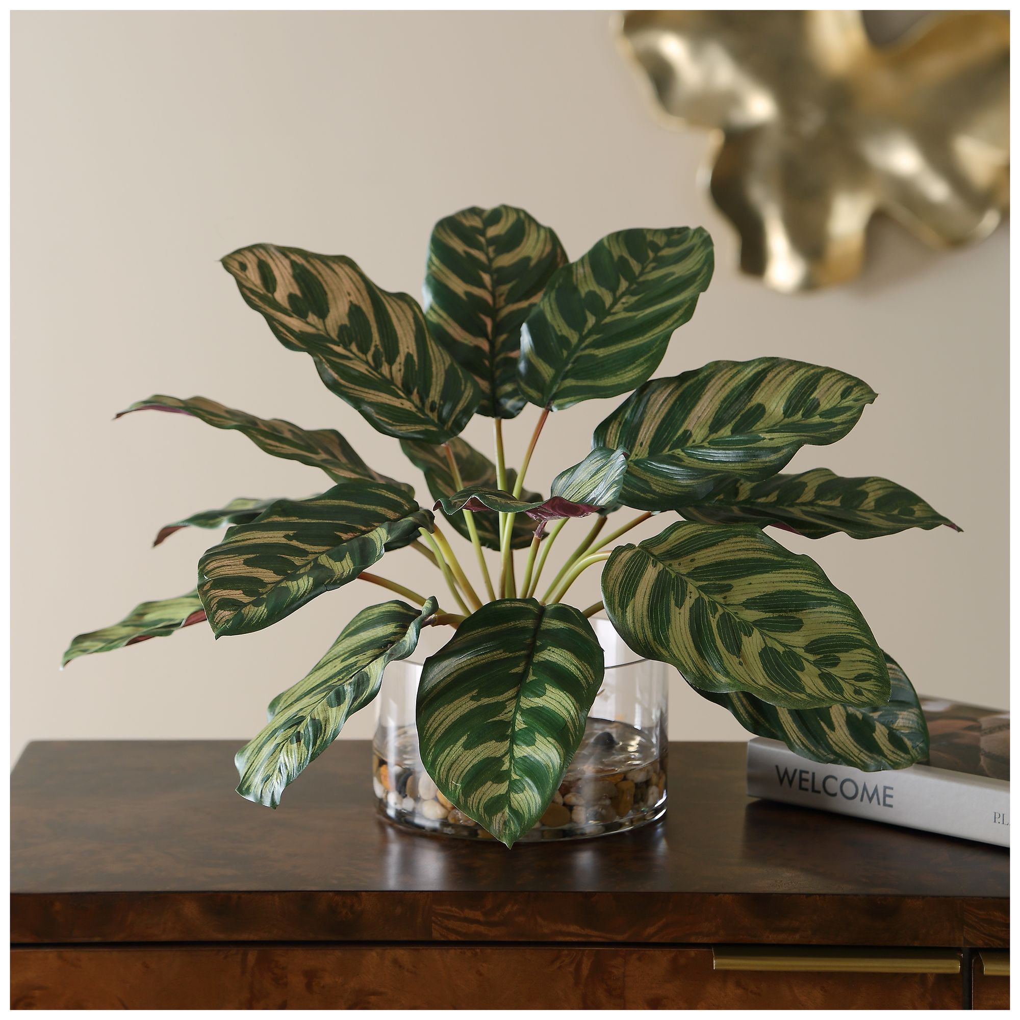 Image 2 Uttermost Peacock Faux Plant in Vase more views