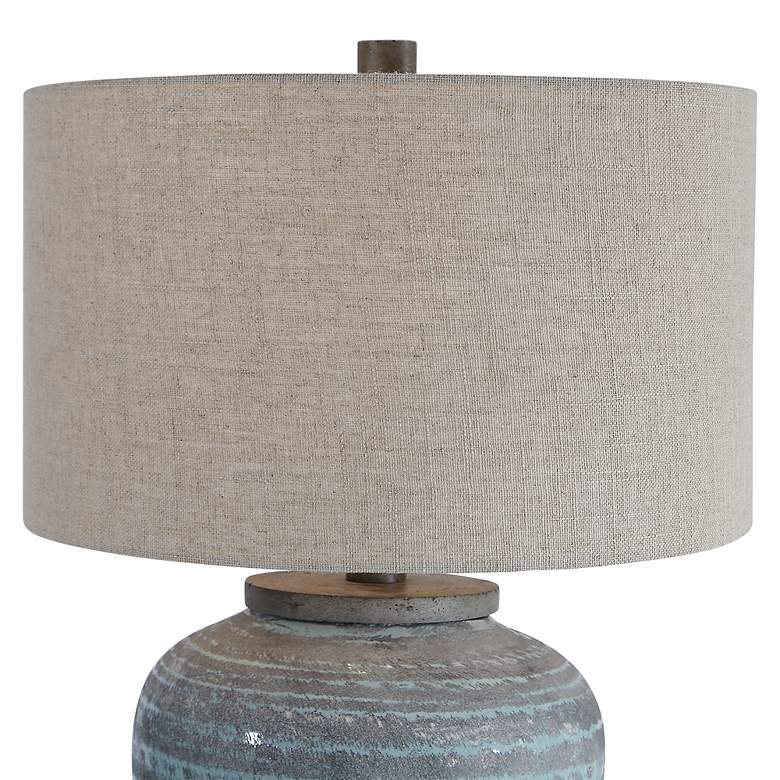 Image 6 Uttermost Pelia 27 1/2" Blue Gray Coastal Modern Ceramic Table Lamp more views