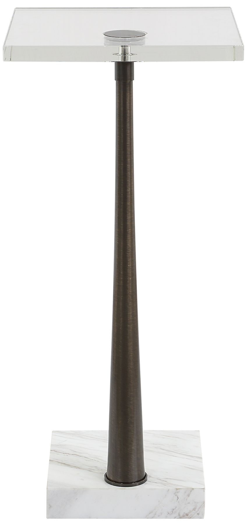 Image 6 Uttermost Pelton 24" High White Marble Drink Table more views