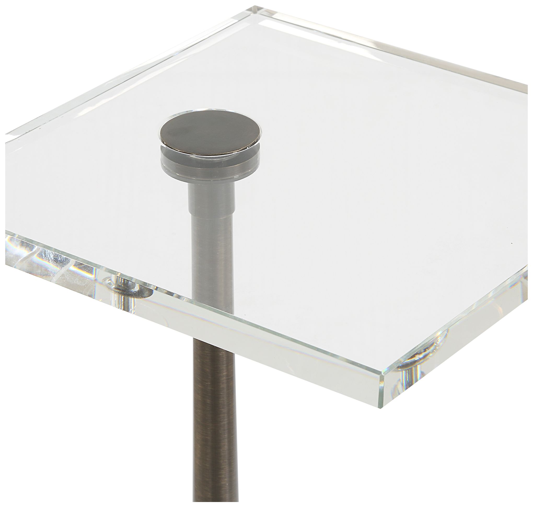 Image 7 Uttermost Pelton 24" High White Marble Drink Table more views