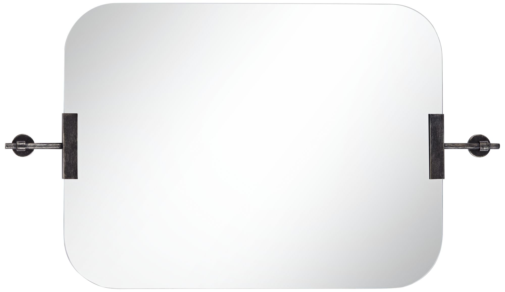 Image 4 Uttermost Penbrook 24x42" Polished Edge Wall Mirror Black Set of 2 more views