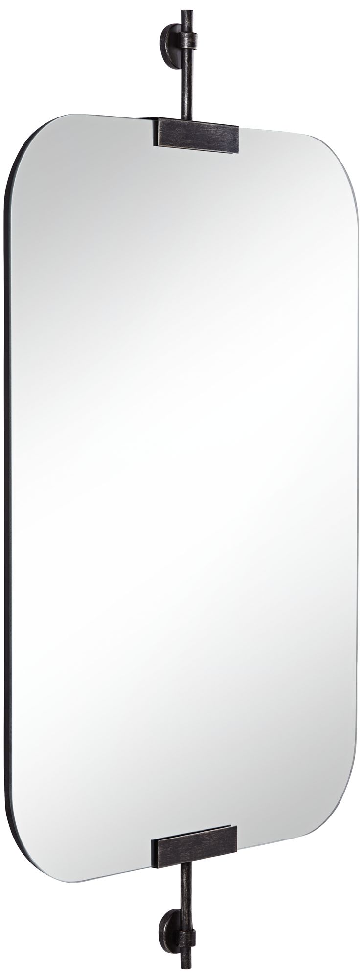 Image 5 Uttermost Penbrook 24x42" Polished Edge Wall Mirror Black Set of 2 more views