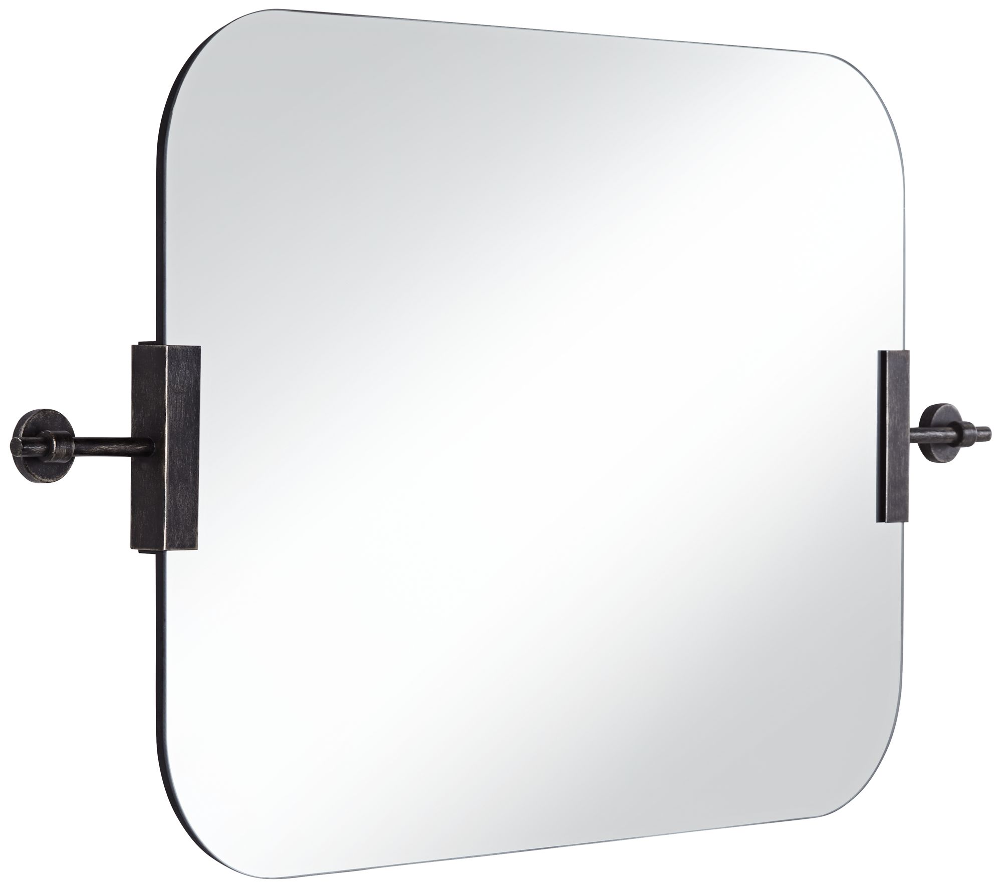 Image 6 Uttermost Penbrook 24x42" Polished Edge Wall Mirror Black Set of 2 more views