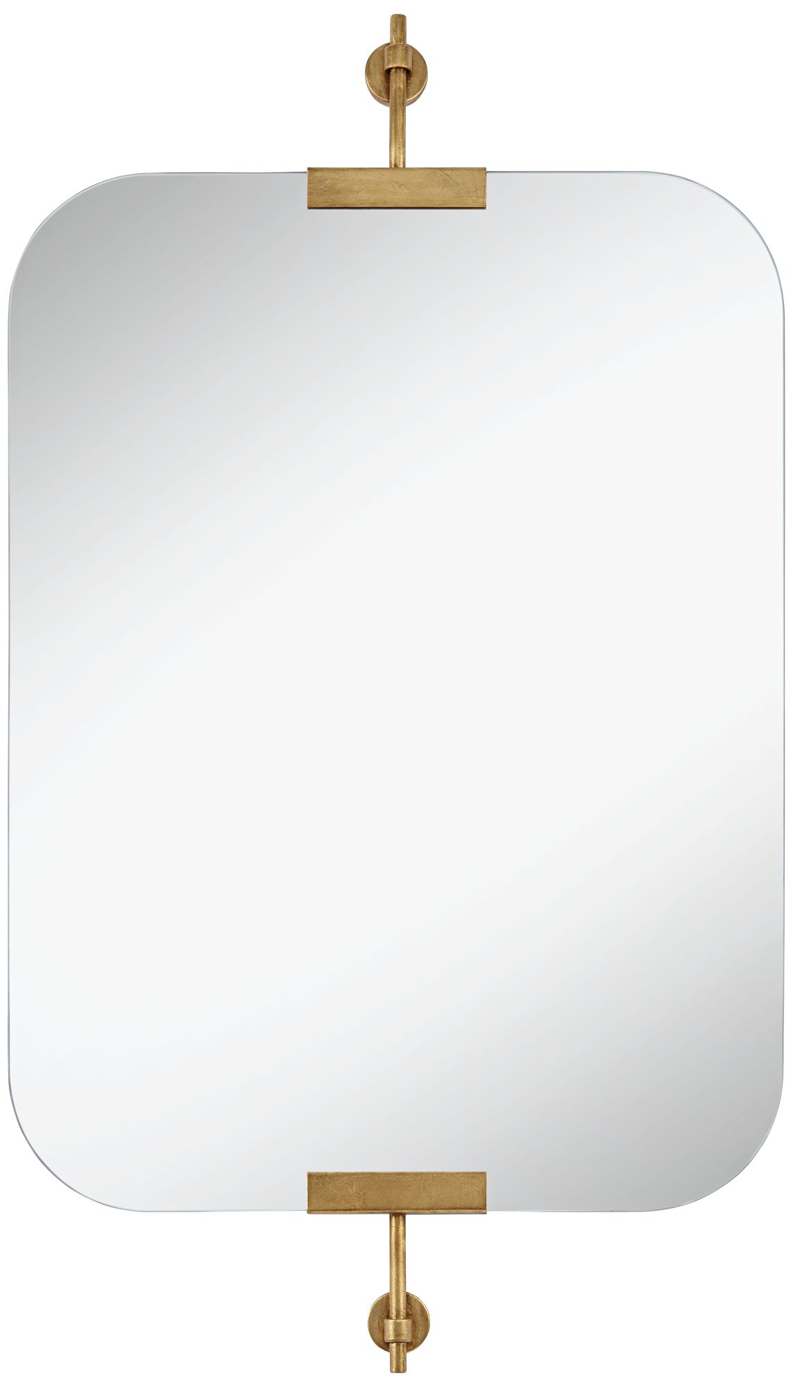 Uttermost Penbrook 24x42" Polished Edge Wall Mirror Warm Gold