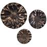 Thumbnail2 of Uttermost Peonia Indoor-Outdoor Bronze 3-Piece Wall Decor more views