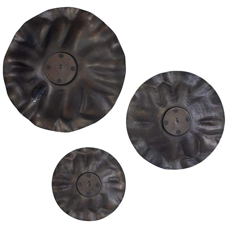 Image 4 Uttermost Peonia Indoor-Outdoor Bronze 3-Piece Wall Decor more views