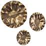 4_Uttermost Peonia Indoor-Outdoor Gold 3-Piece Wall Decor more views