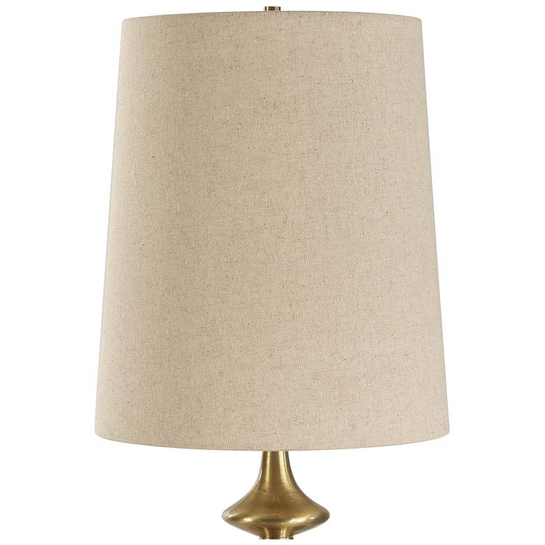 Image 4 Uttermost Percy 29" Brown Marble Buffet Lamp more views