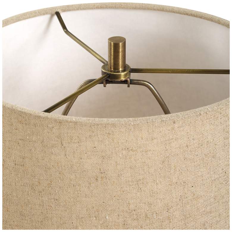 Image 5 Uttermost Percy 29" Brown Marble Buffet Lamp more views