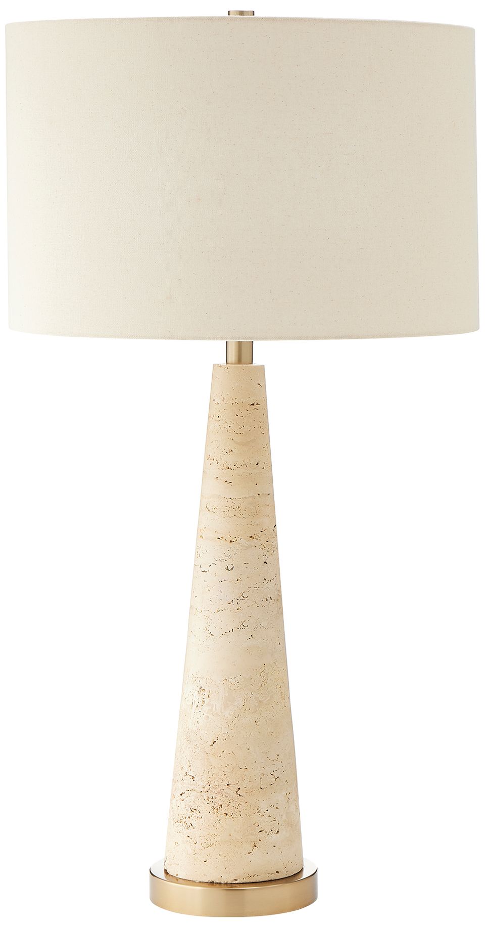 Image 2 Uttermost Perkins 31 5/8" High Travertine Table Lamp