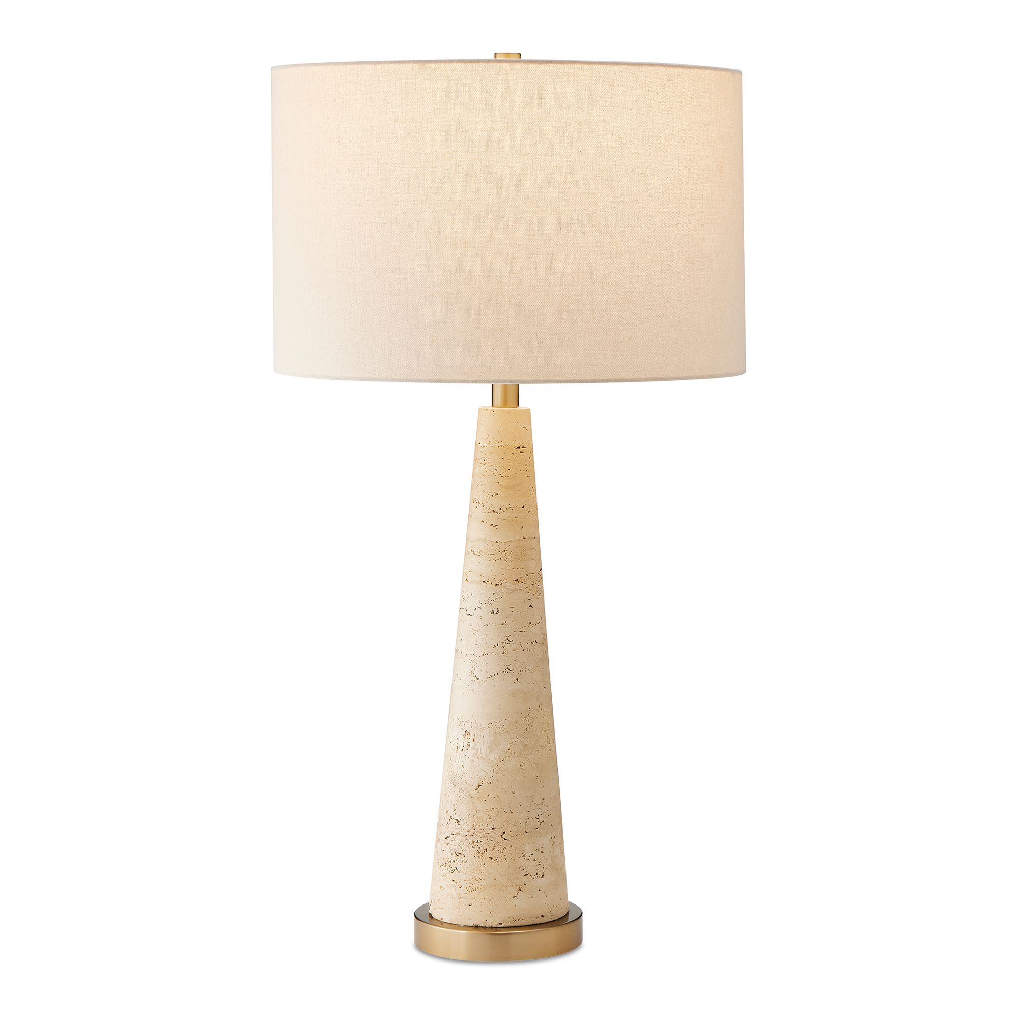 Image 4 Uttermost Perkins 31 5/8" High Travertine Table Lamp more views