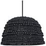 2_Uttermost Persephone 20 3/4" Wide 1 Lt Matte Black Pendant