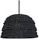 Uttermost Persephone 20 3/4" Wide 1 Lt Matte Black Pendant