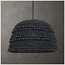 Thumbnail1 of Uttermost Persephone 20 3/4" Wide 1 Lt Matte Black Pendant