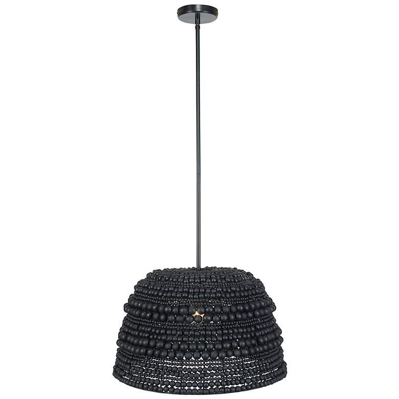 Image 4 Uttermost Persephone 20 3/4" Wide 1 Lt Matte Black Pendant more views