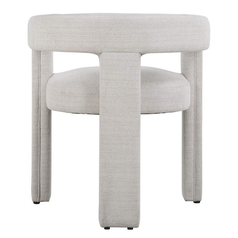 Image 6 Uttermost Perspective Ecru Woven Fabric Dining Chair more views