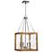 Uttermost Perspex Brushed Nickel 4-Light Pendant Light