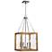 Uttermost Perspex Brushed Nickel 4-Light Pendant Light