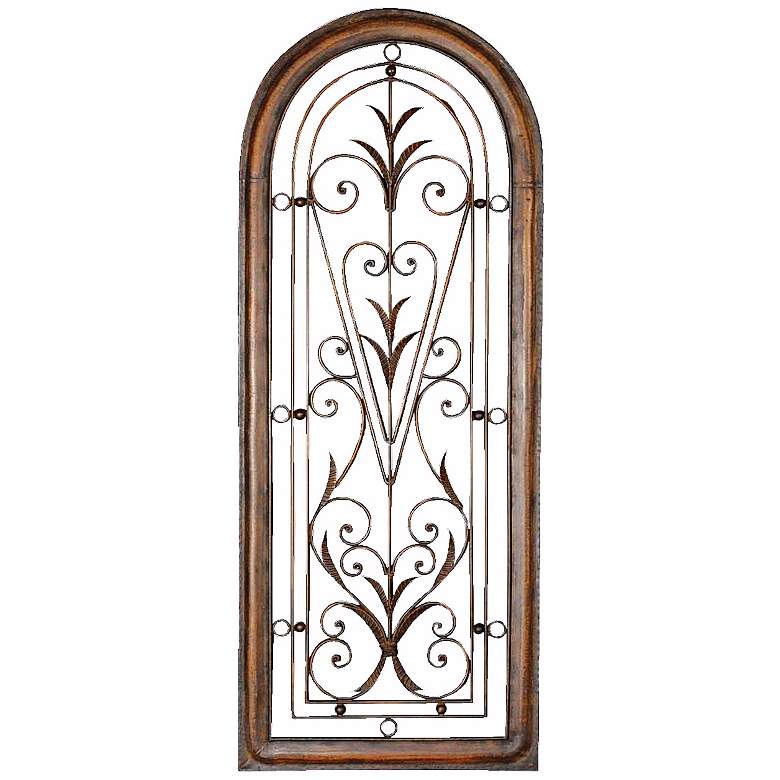 Image 1 Uttermost Petite Cristy 50 inch High Arched Metal Wall Art