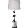 Uttermost Petrina Double-Nickel Stacked Spheres Table Lamp