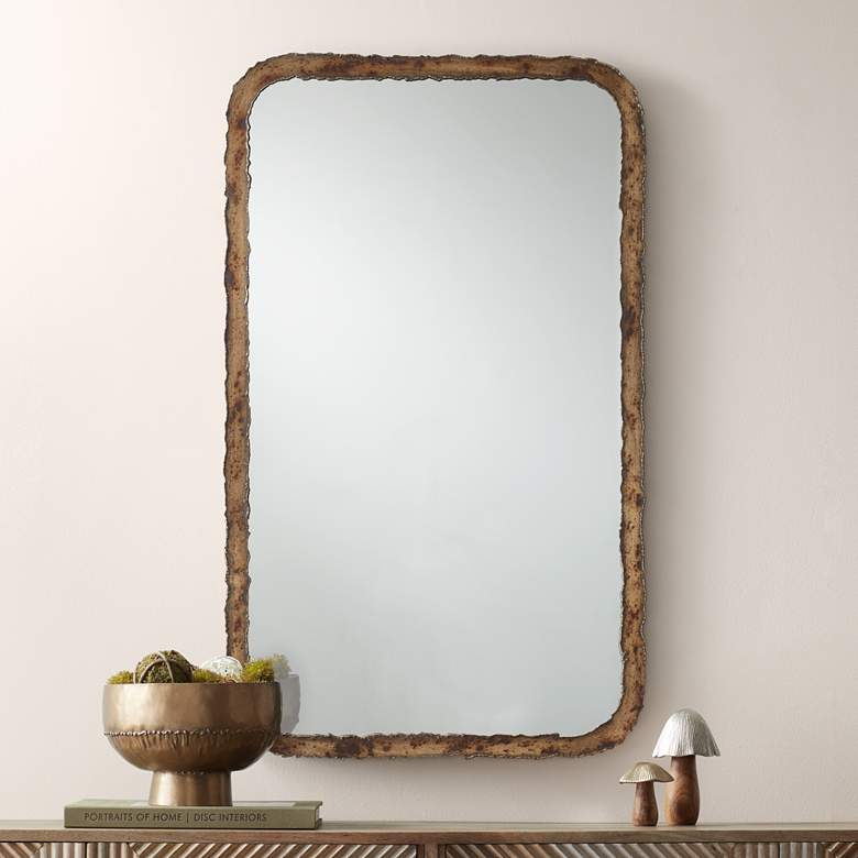 Image 2 Uttermost Phelan Oxidized Bronze 24" x 40" Rectangular Mirror