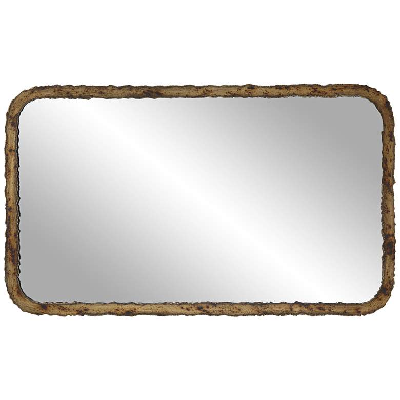 Image 6 Uttermost Phelan Oxidized Bronze 24" x 40" Rectangular Mirror more views