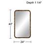 Uttermost Phelan Oxidized Bronze 24" x 40" Rectangular Mirror in scene