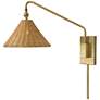 2_Uttermost Phuvinh 15 3/4"H Antique Brass Rattan Wall Sconce
