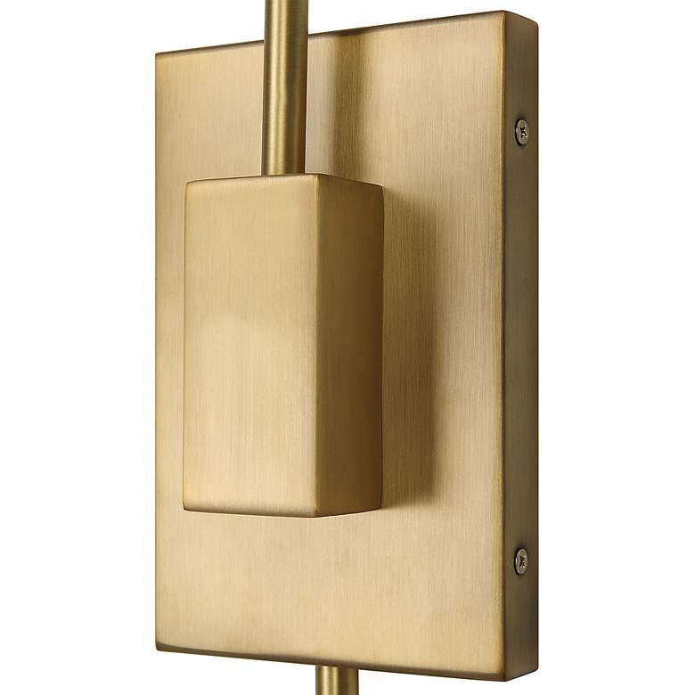 Image 6 Uttermost Phuvinh 15 3/4"H Antique Brass Rattan Wall Sconce more views