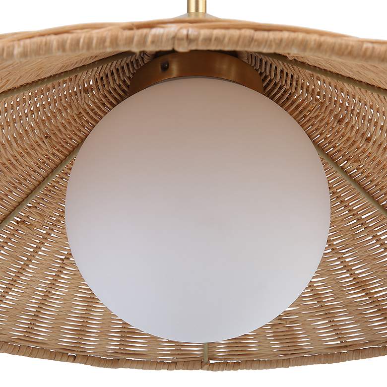 Image 6 Uttermost Phuvinh 20"W Woven Natural Rattan Pendant Light more views