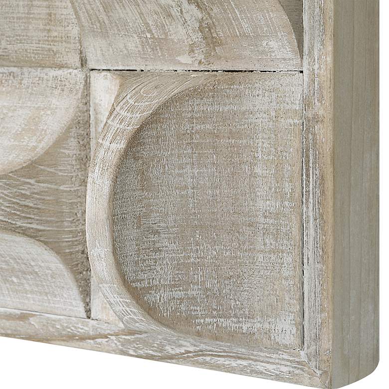 Image 7 Uttermost Pickford 20.125" Square Natural Wood Modern Wall Decor more views