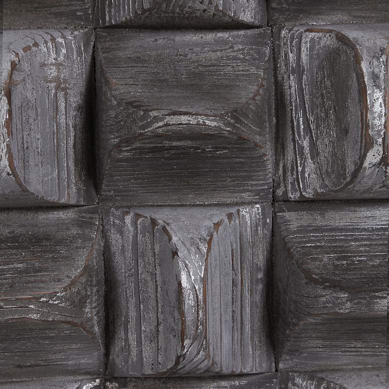 Image 6 Uttermost Pickford 20 1/4" Square Aged Gray Wood Wall Art more views