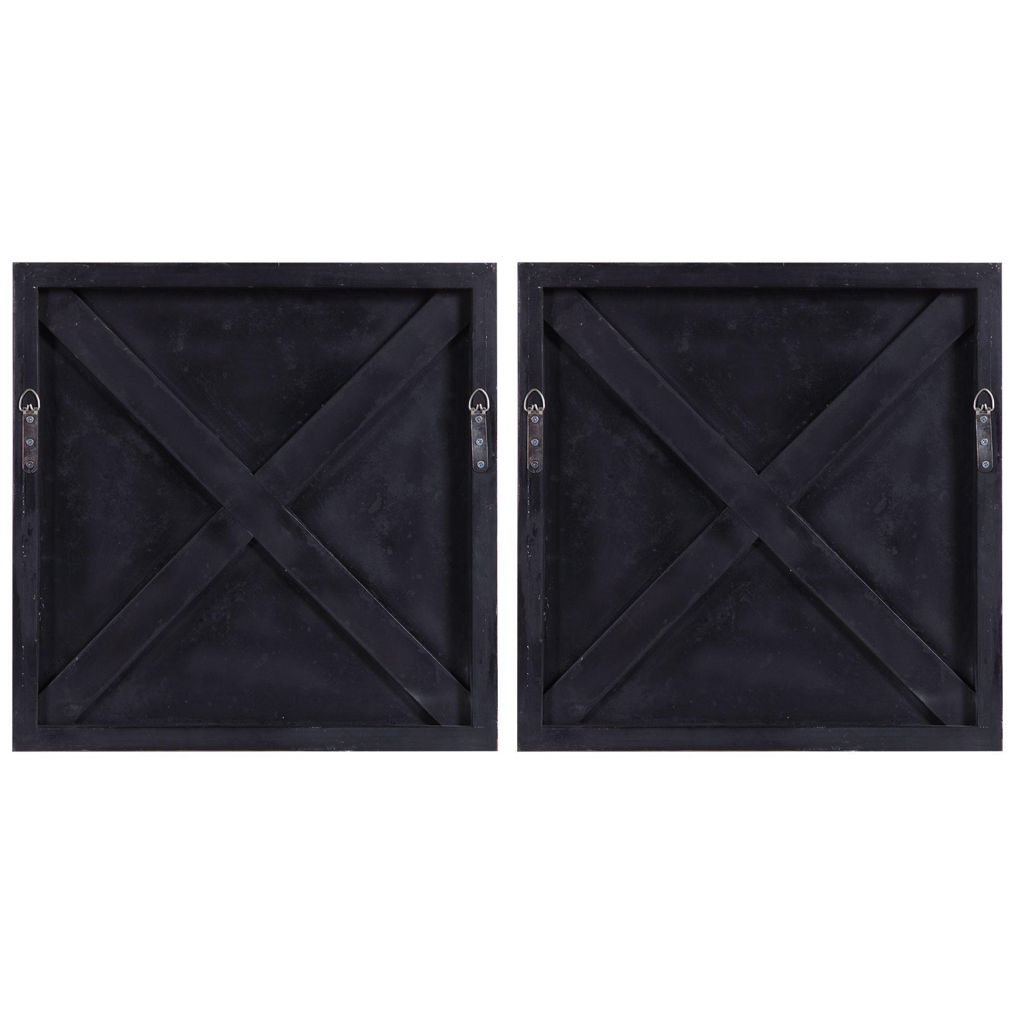 Uttermost Pickford 20 1/4" Square Aged Gray Wood Wall Art