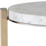 5_Uttermost Pietra Antique Brass Metal and Marble Top Drink Table more views