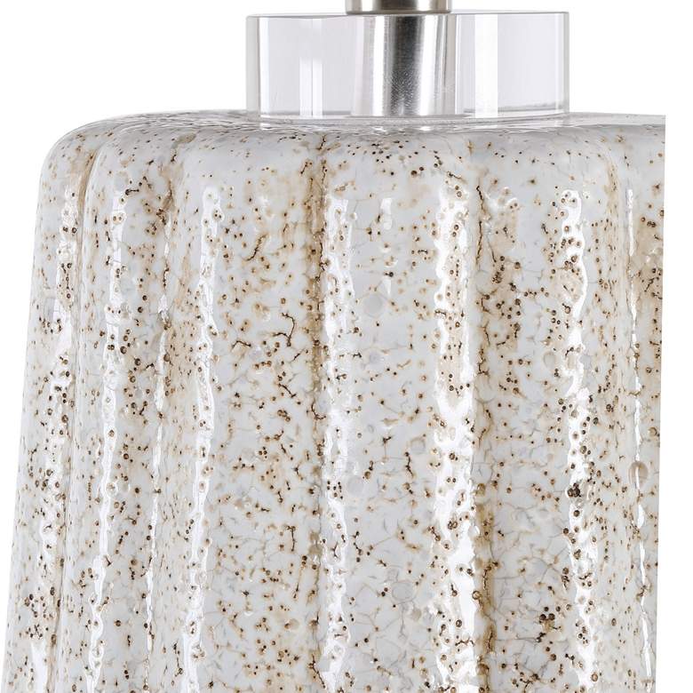 Image 3 Uttermost Pikes 26" High Stone-Ivory and Taupe Ceramic Table Lamp more views