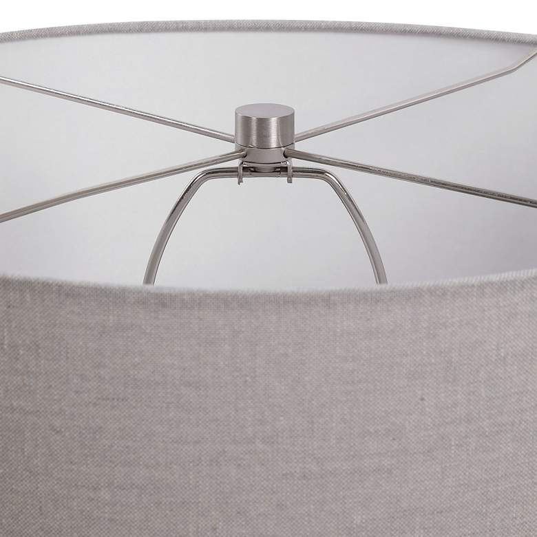 Image 5 Uttermost Pikes 26" High Stone-Ivory and Taupe Ceramic Table Lamp more views