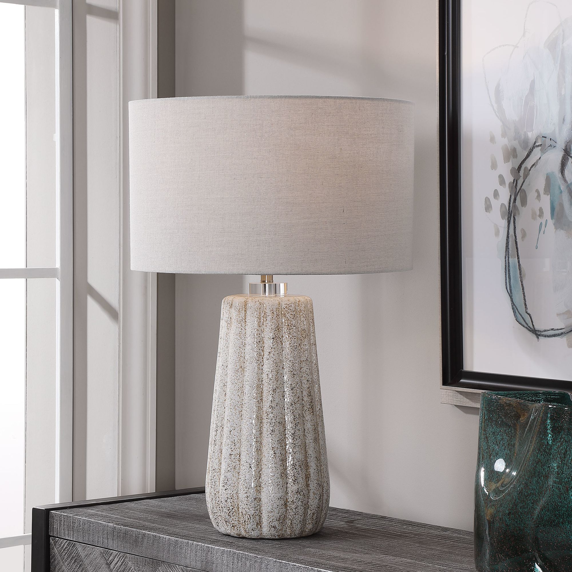 ivory ceramic table lamp