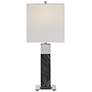 2_Uttermost Pilaster Black Marble Table Lamp