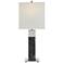 Uttermost Pilaster Black Marble Table Lamp