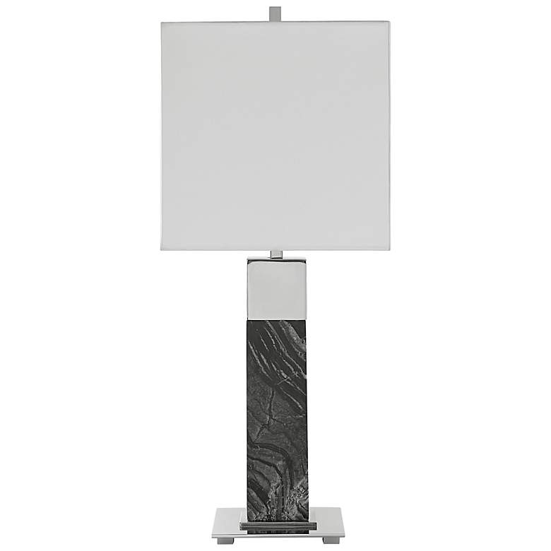Image 5 Uttermost Pilaster Black Marble Table Lamp more views