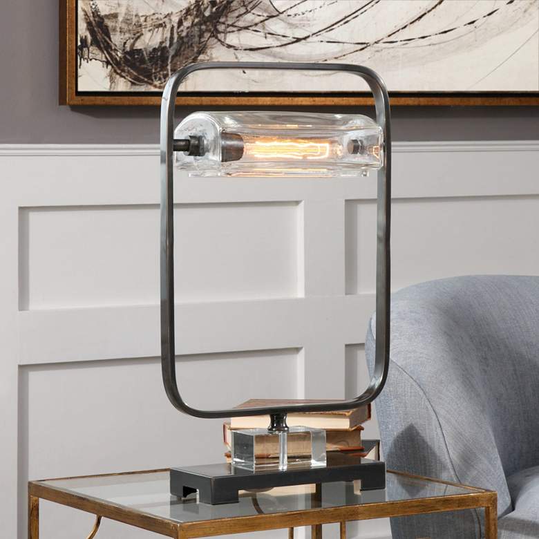 Image 1 Uttermost Pilato Dark Oil Rubbed Bronze Desk Lamp