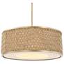 2_Uttermost Pinchot 22 1/4" Rattan 4-Light Pendant