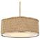 Uttermost Pinchot 22 1/4" Rattan 4-Light Pendant
