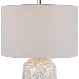 Image5 of Uttermost Pinpoint Ivory and Blue Gray Ceramic Table Lamp more views