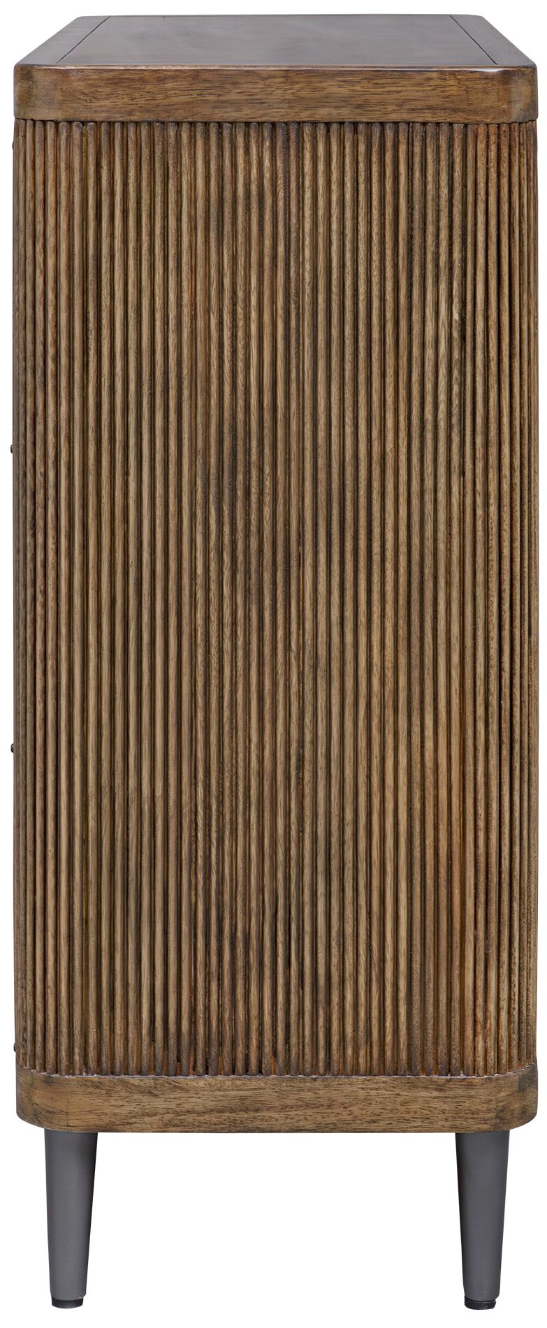 Image 4 Uttermost Pinstripe 36" Wide Mango Wood 2-Door Cabinet more views